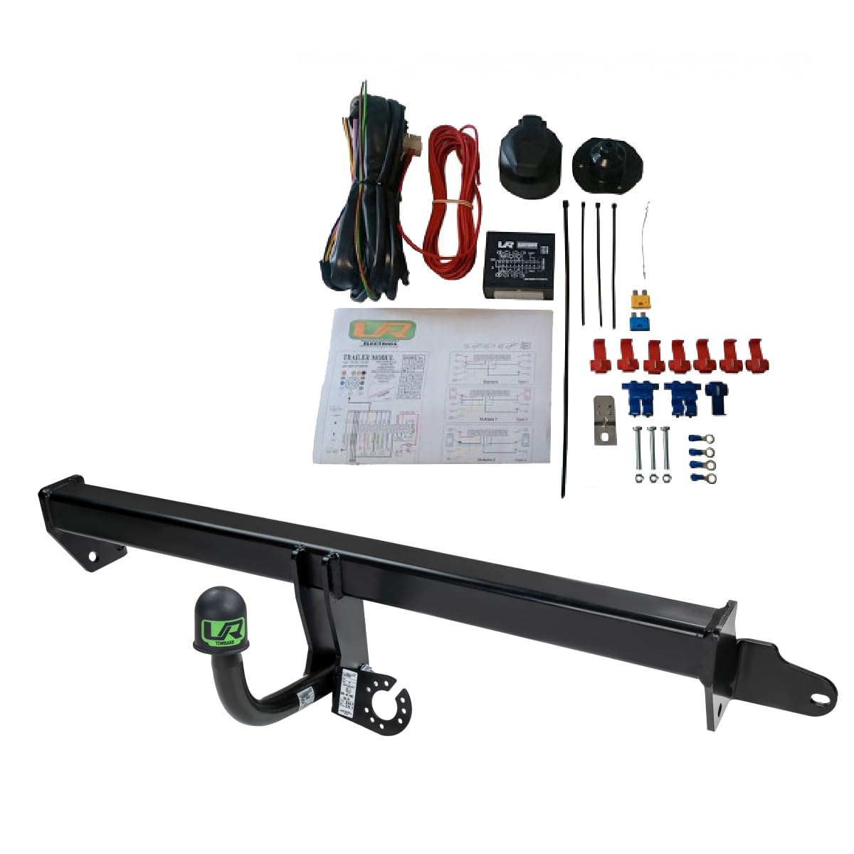UmbraRimorchi Enganche de Cisne Fijo+7 Pin Cableado Compatible con Citroen