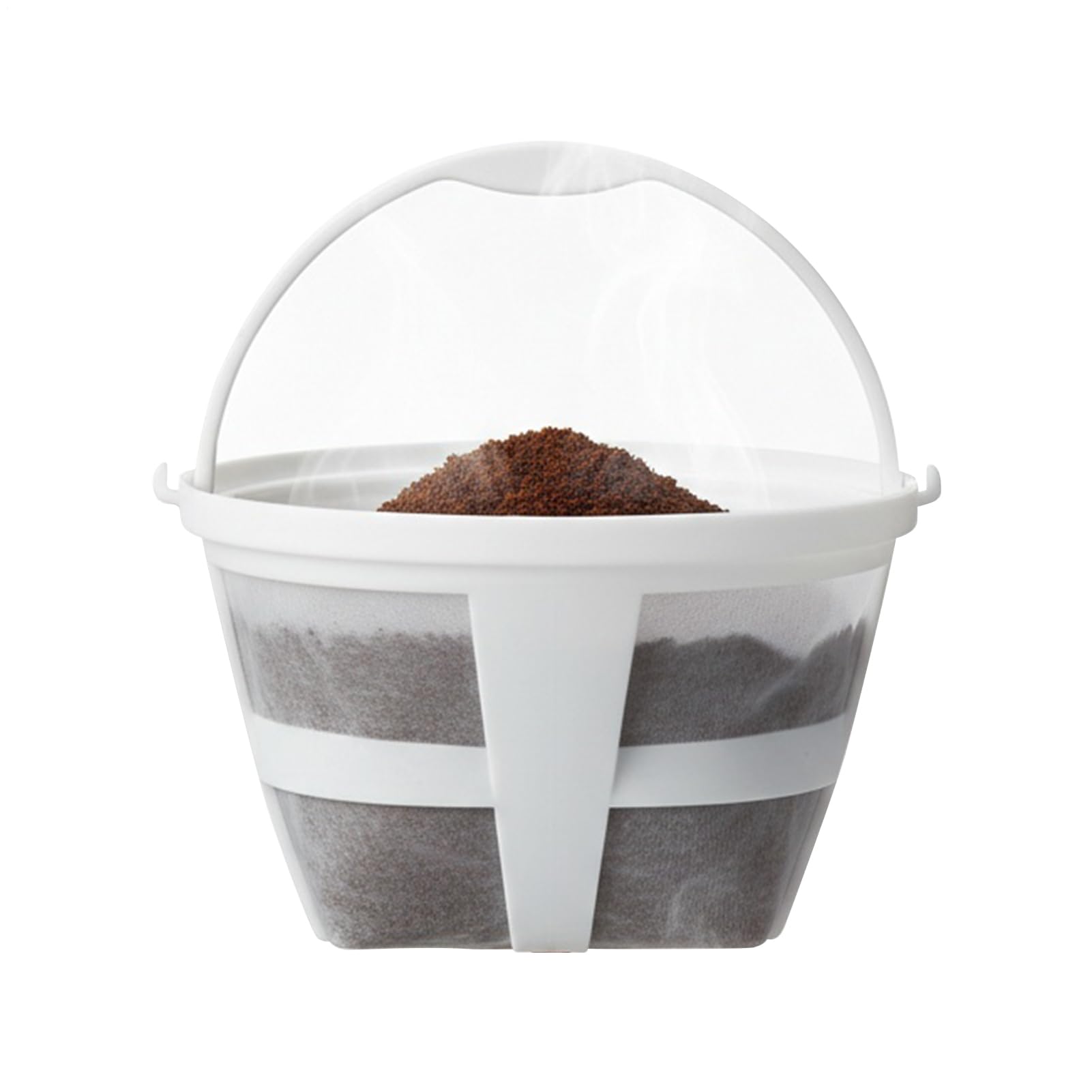 Reusable Coffee Filter - Washable Mesh Strainer | Mesh Filter for 6-8 Cups with Handle | For Hot Beverages at Home and Kitchen