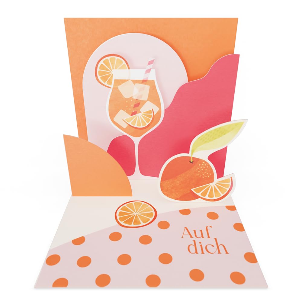Grafik-Werkstatt Pretty Pop-Up Mini Card | Three-Dimensional | Birthday | Auf dich