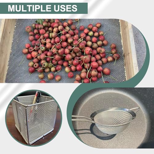 6pcs chayufun 304 stainless steel wire mesh screen 1mm hole 20 mesh no rust and sturdy easy to cut heat-resisting metal mesh for vent window screen mesh cage filter mesh diy projects etc