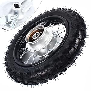 10&Quot; Rear Wheel Rim Tire Assembly Rear Wheel Tire And Rim Inner Tube With 12Mm Bearing Assembly For 50Cc 70Cc 90Cc 110Cc Dirt Pit Bike Crf50 Drz70 Pw50 Ttr50 For Rear Drum Brake 5 51mqy8re4yl. sl500 . ss300
