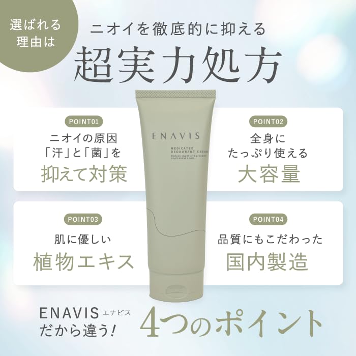Amazon.co.jp: エナビス 制汗剤 脇 デオドラント わきがクリーム 最強
