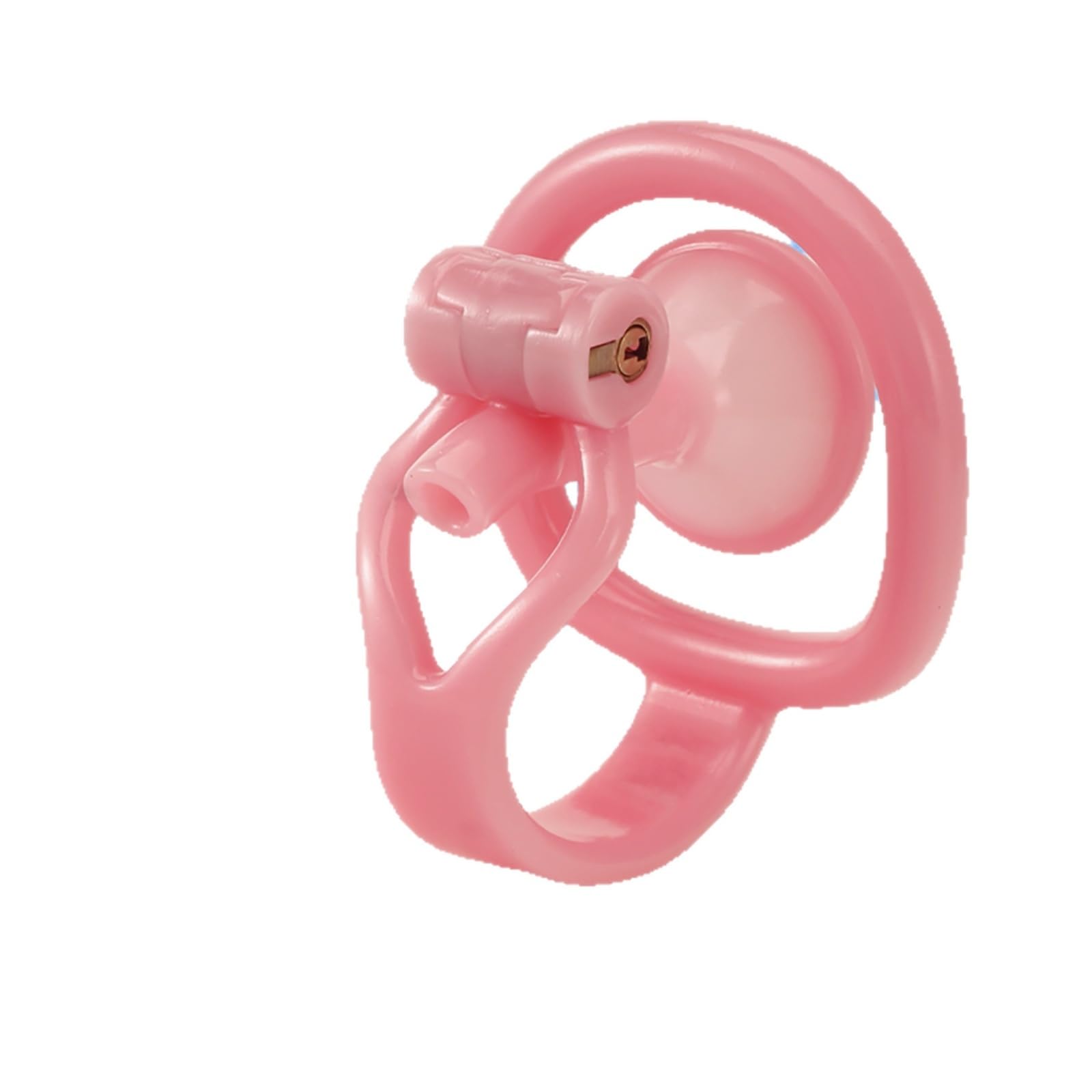 Jaula protectora para la parte inferior del cuerpo masculino, diseño inverso con varilla hueca-ESRZ4501 (Rosa, S)