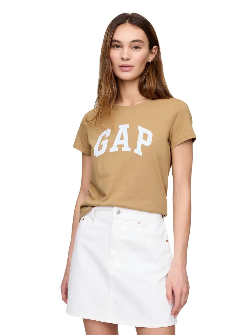 

                                                    GAP Womens 2-Pack Classic Logo Tee T-Shirt Mojave 