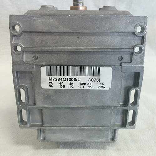 Arriba view del motor Honeywell Modutrol IV con etiqueta de número de modelo