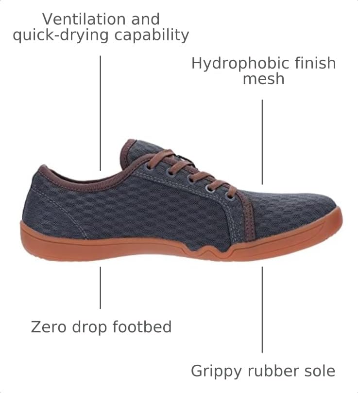 Image of WHITIN Men's Casual-Style Amphibious Water Shoes W75V2 | Sneaker-Like Look, Quick Dry, Barefoot Feel, Wet-Grip Rubber Sole for All-Terrain Water & Trail Versatility