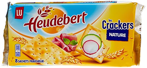 LU Heudebert Crackers Nature 8 - Bolsas de 5 galletas (250 g)