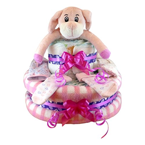 Tarta de pañales nena Low Cost