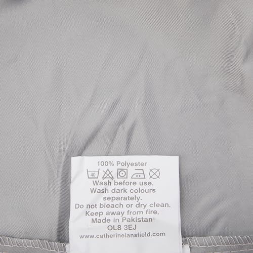 Catherine Lansfield Silky Soft Satin Super King Fitted Sheet Silver - Image 3