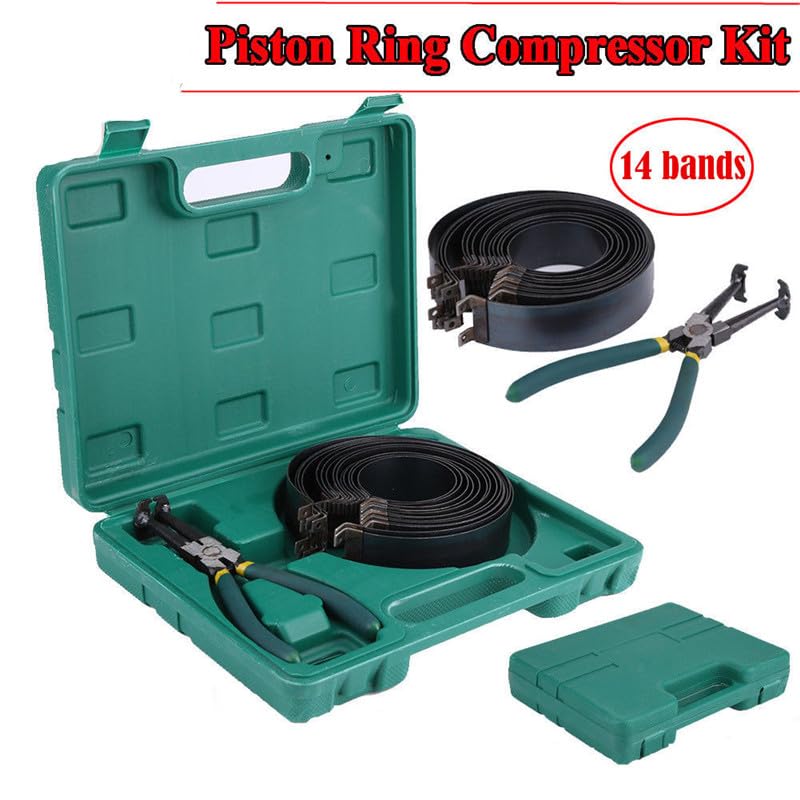 Kit Outils Segments Piston Moteur - 14 Segments 62-145mm + Pince