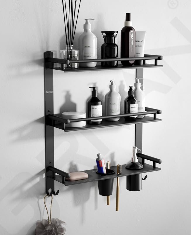 See full amazon price history chart for GRIVAN Stainless Steel 6 In 1 Premium Ss Shelf Racks Stand Holder Shelves With Soap, Toothbrush, Tumbler Holder And Liquid Soap Dispenser For Bathroom Accessories & Fittings (Black Matte) GRIVAN Stainless Steel 6 In 1 Premium Ss Shelf Racks Stand Holder Shelves With Soap, Toothbrush, Tumbler Holder And Liquid Soap Dispenser For Bathroom Accessories & Fittings (Black Matte) (B0CRKXXMVD) Amazon Price History, Amazon Price Tracker