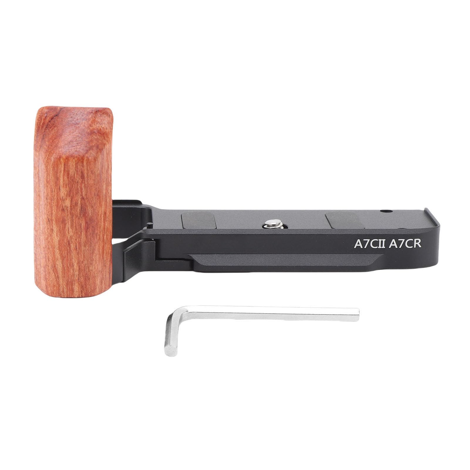 Alomejor Aluminum Alloy Handgrip L Shape Grip for A7C2 (BLACK) | Materiale in legno, Sgancio rapido, Compatibile con le fotocamere A7CR A7CII