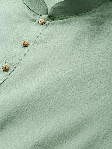 Image of Manthan Men's Cotton Solid Traditional Kurta Set