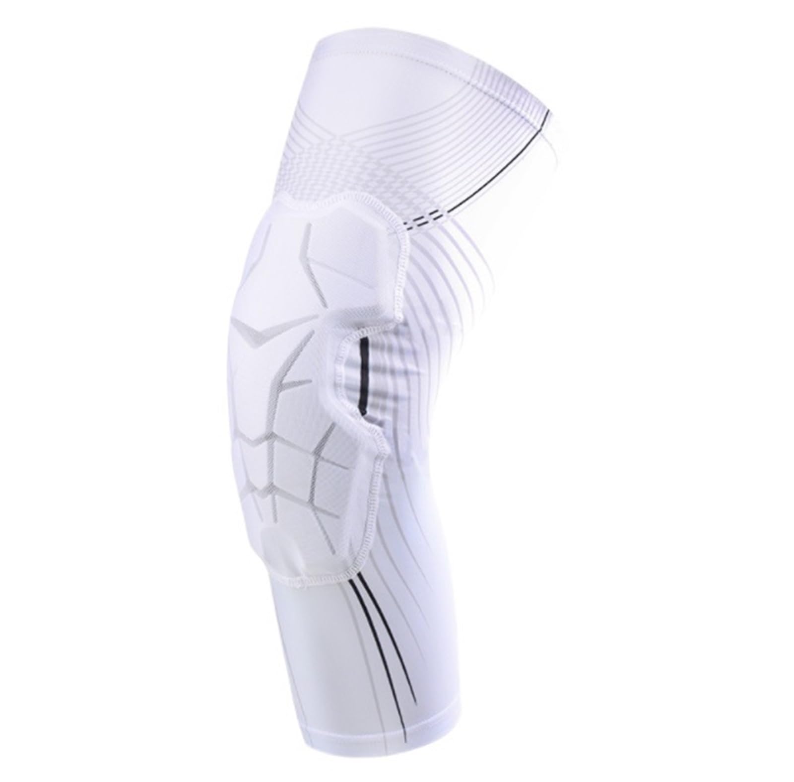 Ginocchiera Palestra Ginocchiere for uomo e donna adatte for mountain bike, calcio basket Tutore Ginocchio Sportiva(White,XXL)