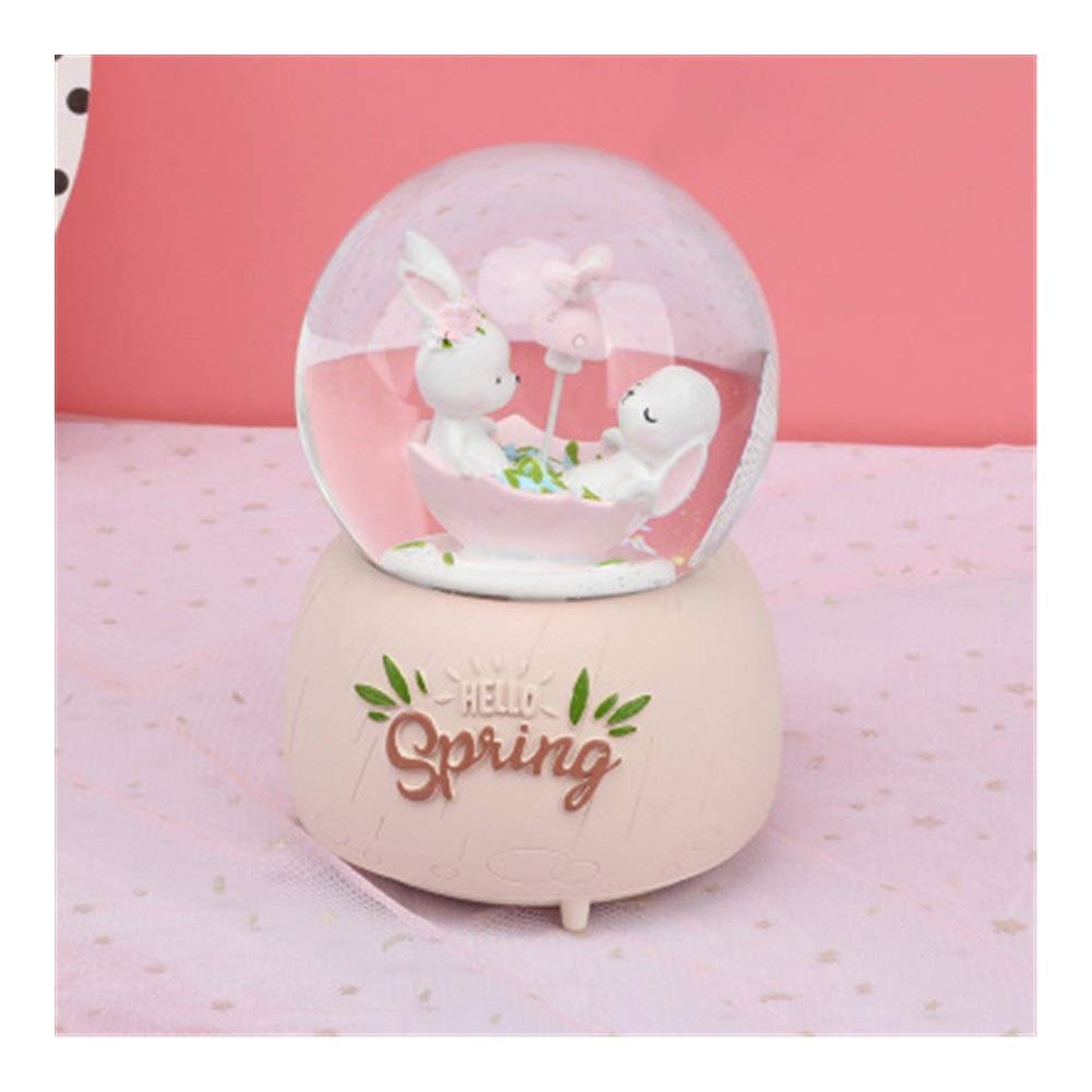 Amazon.co.jp: YVCHEN 春ウサギミニチュアモデルスノードーム 