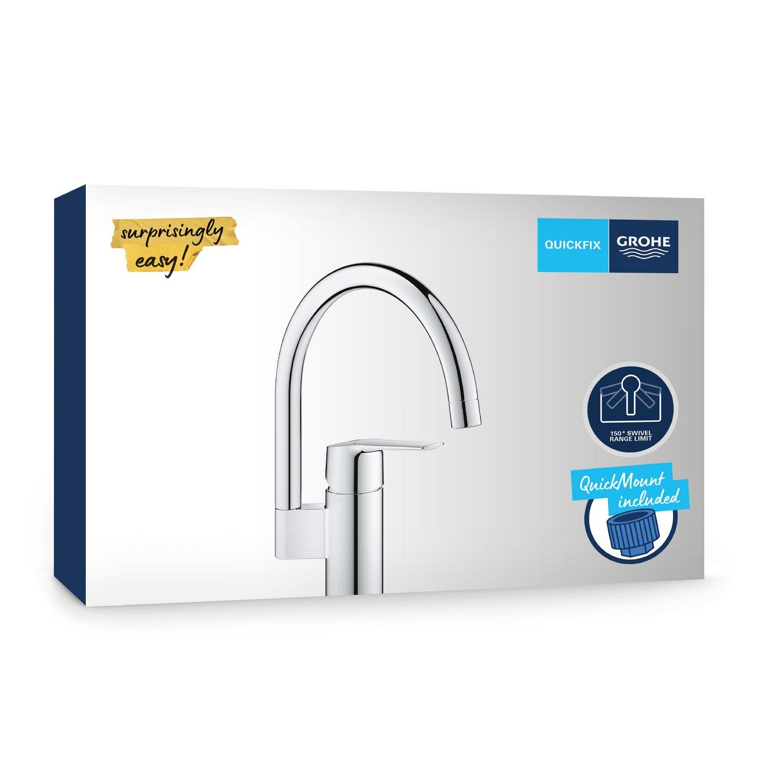 Grohe 30469000 - Rubinetto Miscelatore monocomando da cucina Start, cromato