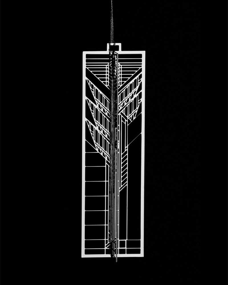 Frank Lloyd Wright Dana Sumac Christmas Tree Ornament WrightSicle