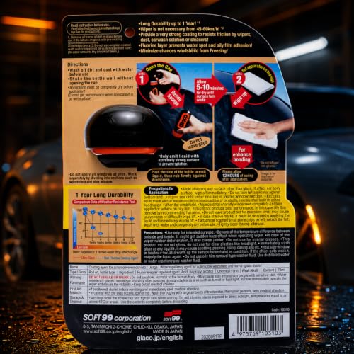 Image of SOFT99 Ultra Glaco (10310) Excellent Water Repellency Power That can Lasts up to one Year.