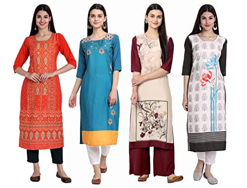 Image of Women's Crepe Straight Kurta