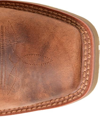 DOUBLE-H 13" Antonio Men's Western Boots - Composite Safety Toe, Earthquake Rust Leather, and Oil- and Slip-Resisting Aeroglide Outsole, EH Rated3