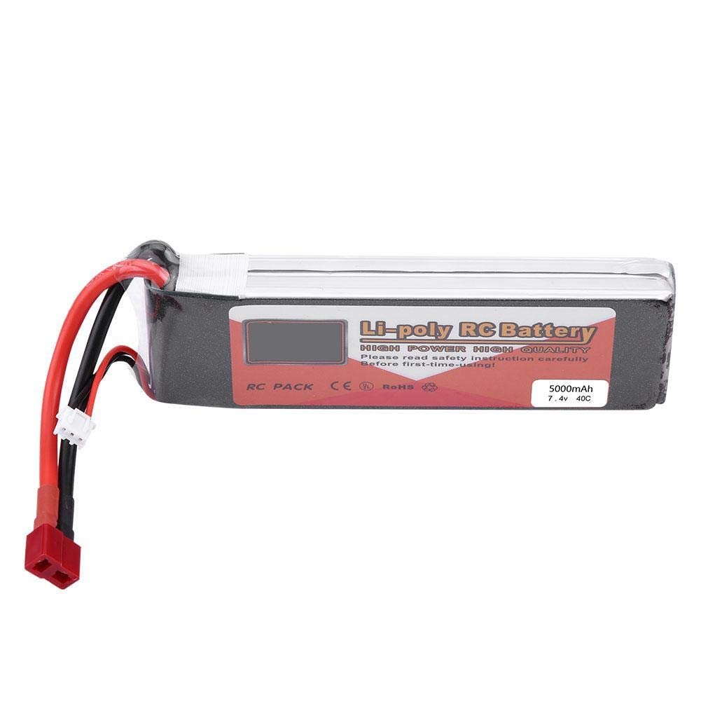 VGEBY1 Batería Lipo, ZOP Power 7.4V Batería Recargable Lipo con Conector en T 2200mAh 5000mAh 3500mAh 5500mAh 4500mAh(5000mAh 40C)