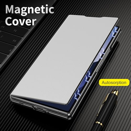 Coque rigide Samsung Z Fold 7 anti-rayures étui cuir avec béquille de visionnage - 6