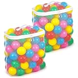Design de grande capacité : ce sac de rangement en maille pour balles mesure 41,9 x 37,1 x 21,1 cm, conçu pour contenir une quantité importante de balles de piscine à balles. Le design spacieux organise efficacement de nombreuses balles standard par sac, vous aidant à nettoyer rapidement une aire de jeu dispersée. Avec un lot de deux sacs à balles, vous pouvez trier différentes couleurs ou types de balles, ce qui rend le rangement simple et votre espace bien rangé. La grande capacité se traduit directement par moins de voyages pendant le nettoyage et un environnement de jeu plus organisé
