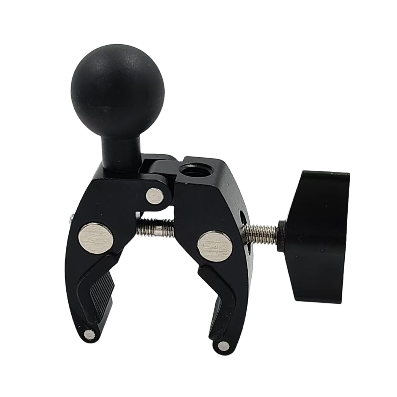 25mm Ball Metal Clamp Mount for 1Inch Ball Head with 3 / 8 Female Screw Hole for Bikes Motorcycles and Camera Motorcycle Handlebar Clamp Mount