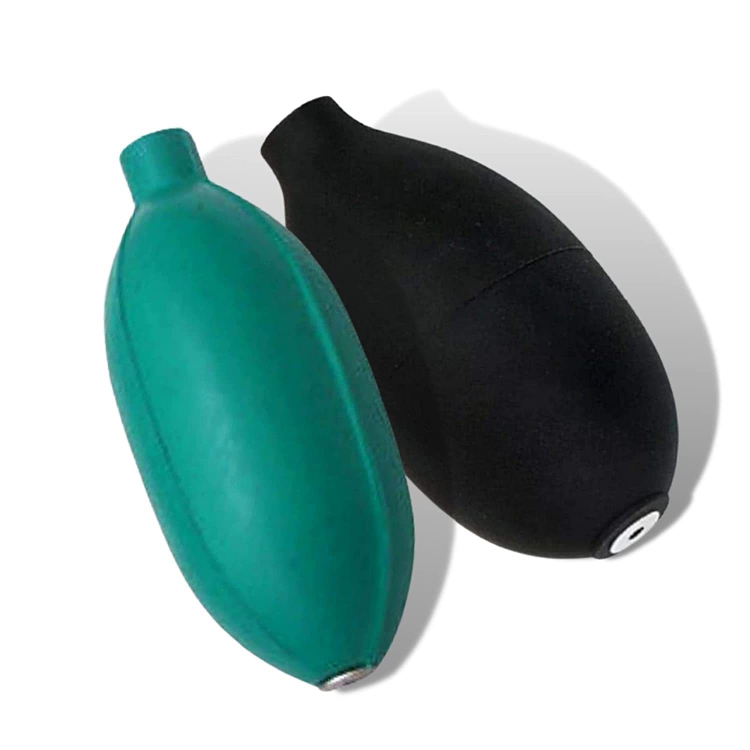 Rubber Blood Pressure Bulb for Aneroid Sphygmomanometer Blood Pressure Monitor Bulb (Green+Black) Pack of 2