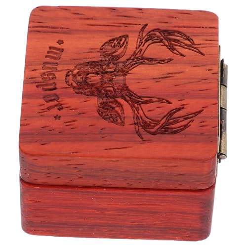 WESIEVYA 箱 ギターピックケース ギターピックホルダー 収納ホルダー ウクレレピックホルダー ピックコンテナケース 梨の木 Brown