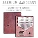 Kalimba Thumb Piano 17 Keys,Portable Mbira Finger Piano Beginners C Key with Music Book, Tuning Hammer, Storage bag, Christmas Gifts for Adults,Kids,Teenagers,Music Lovers