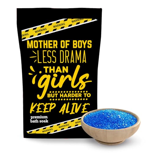 Mother of Boys Bath Soak Funny Gag Gifts Women Mothers Day Basket Ideas Stocking Stuffers Family Friendly Prank Presents