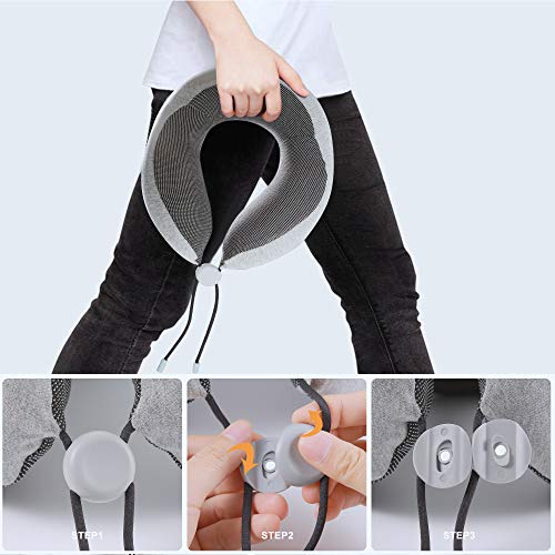 Renook Travel pillow-100% Pure Memory Foam Neck Pillow. - Thumbnail 7