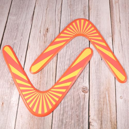 Boomerang de Madera 2 piezas para Juego al Aire Libre, Hecho a Mano miniatura 7