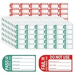 2200 Pcs PAT Testing Stickers 1x1.6 Inch Green and Red Pass Fail Labels Portable Appliance Testing Labels Electrical Safety Test Compliance Stickers for Appliances Back to Work (2000 Pass + 200 Fail)