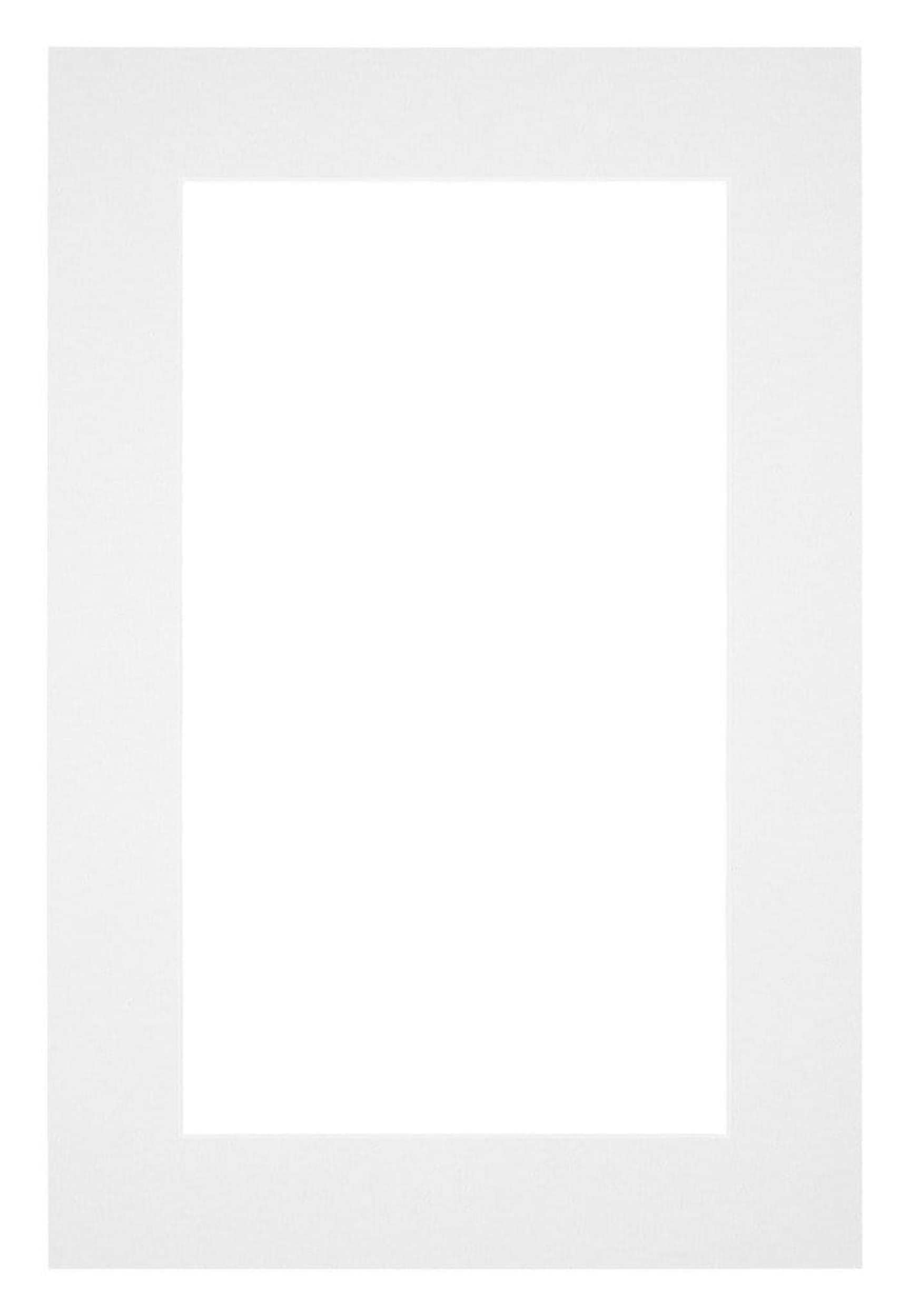 yd. Passepartout 60x90 cm für Fotogröße 50x80 - Weiß - Museumkarton - Außenmaße 60x90 cm - Innengröße 50x80 cm