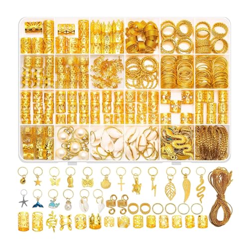 ZUJIABAO Juego de joyas de metal personalizables para varias ocasiones, unisex, herramientas de peinado de metal