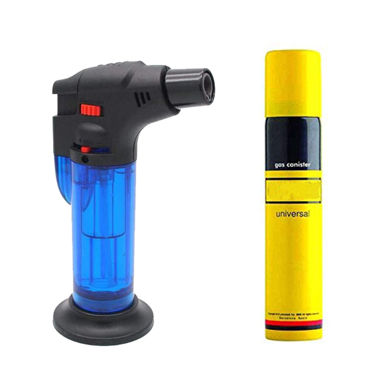 Jet Flame Lighter With Gas Can 500 Ml(Multicolour)
