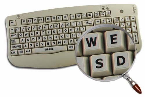 Stickers grandes para teclado en inglés US fondo gris miniatura 5