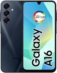 Samsung Celular Galaxy A16, 128GB + 4GB RAM, Câmera de até 50MP, Tela 6.7", NFC, IP54, Bateria 5000 mAh (Preto)