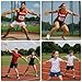 1 kg Sports Training Discus 2 Pcs for Girls Boys School Track and Field, 1kg Nylon Discus with Steel Rim and Center, Men Women Discuses Outdoor Practice Throwing (Orange)