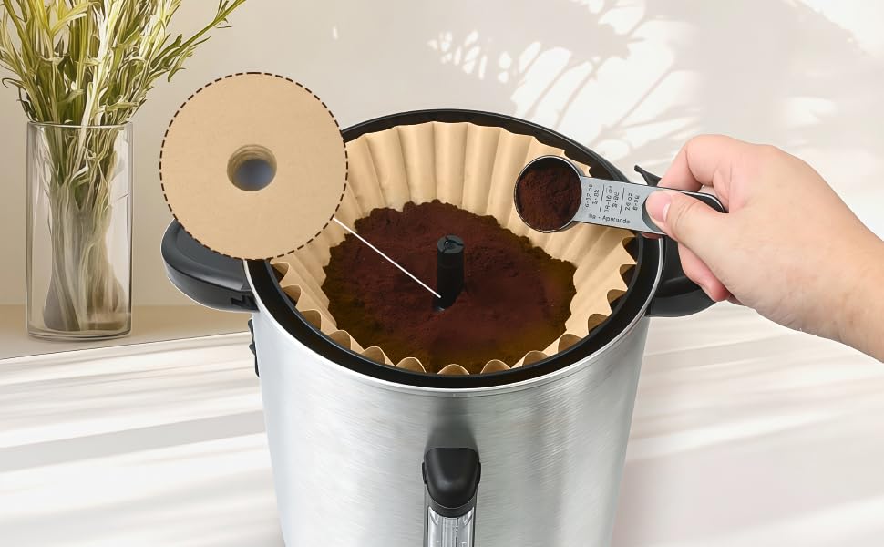 Image of Coffee Paper Filter for Hamilton Beach 45 Cup, 200pcs
