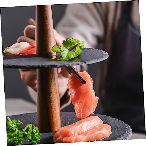 Plato redondo para sushi y sashimi multicolor miniatura 6