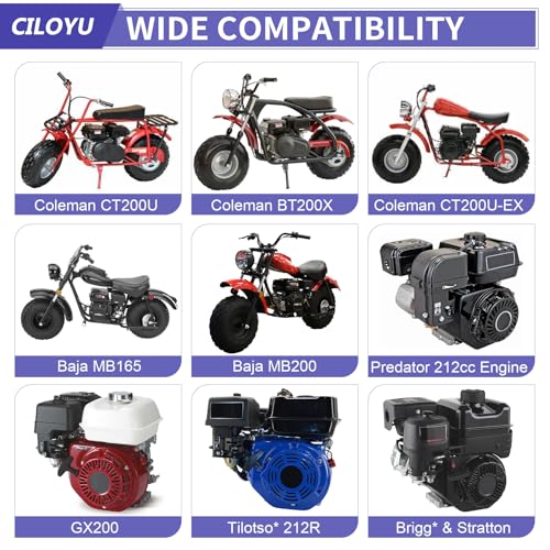 Image of Mini Bike Clutch Cover Chain Guard Replacement for Predator 212 224cc 196cc GX160 Engine Coleman CT200U CT200U-EX BT200X CT100U CC100X Baja MB200 Doodlebug DB30 Motovox Mbx10 Mbx11 Parts