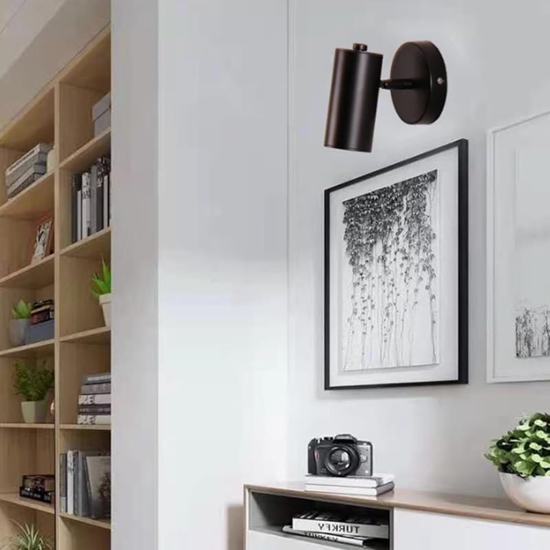 Światło LED, Naścienna lampka do czytania LED, obrotowy reflektor do sypialni, gabinetu, wielokolorowy, 14 cm/24 cm(Warm White,A)