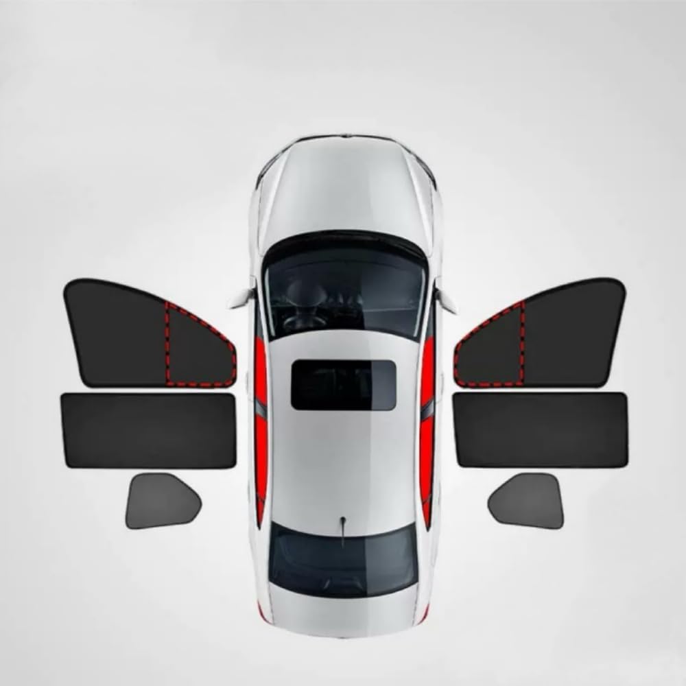 Car Window Sun Shade for Kia NIRO 2017-2025 Embedded Privacy Curtains 100% Block Light for Breastfeeding and Changing Clothes etc,Front Windshield+Rear Windshield+6 Side Windows