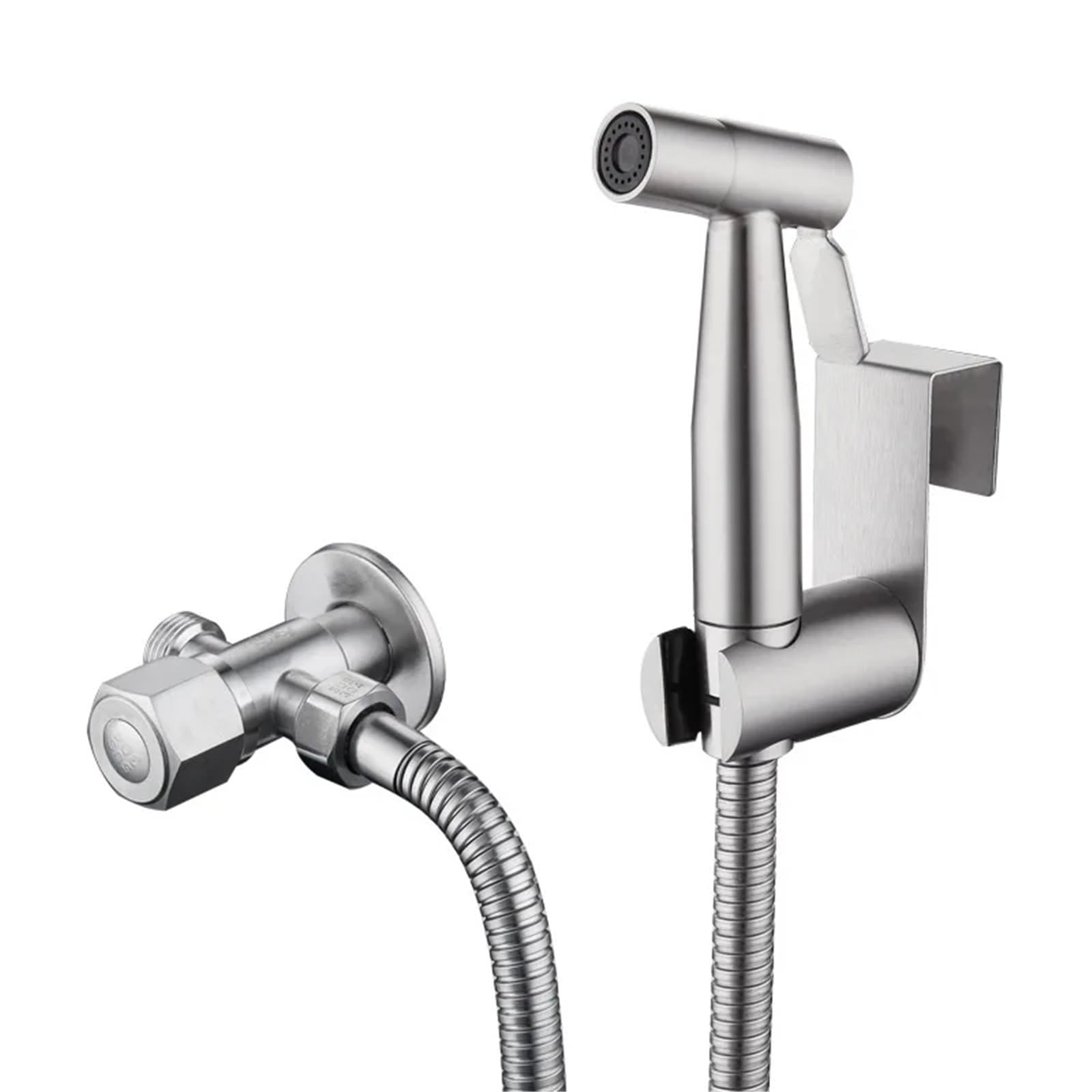 ZYCHSJXA Handheld Bidet Sprayer Shower Toilet 304 Stainless Steel for Bathroom Hygienic Faucet(Black)