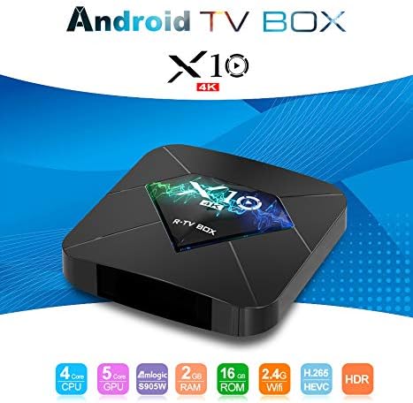 R-TV BOX R10 4G DDR4 RAM 64G ROM Rockchip RK3328 Android 7.1.2 Quad-Core 4K UHD USB 3.0 Dual WiFi AC 2T2R BT4.1 H.265 TV Box Media Player