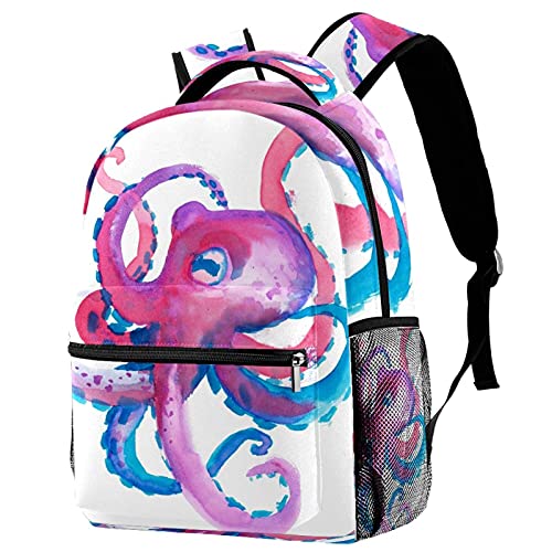 Sac à dos voyage pieuvre ergonomique avec poche gourde pratique