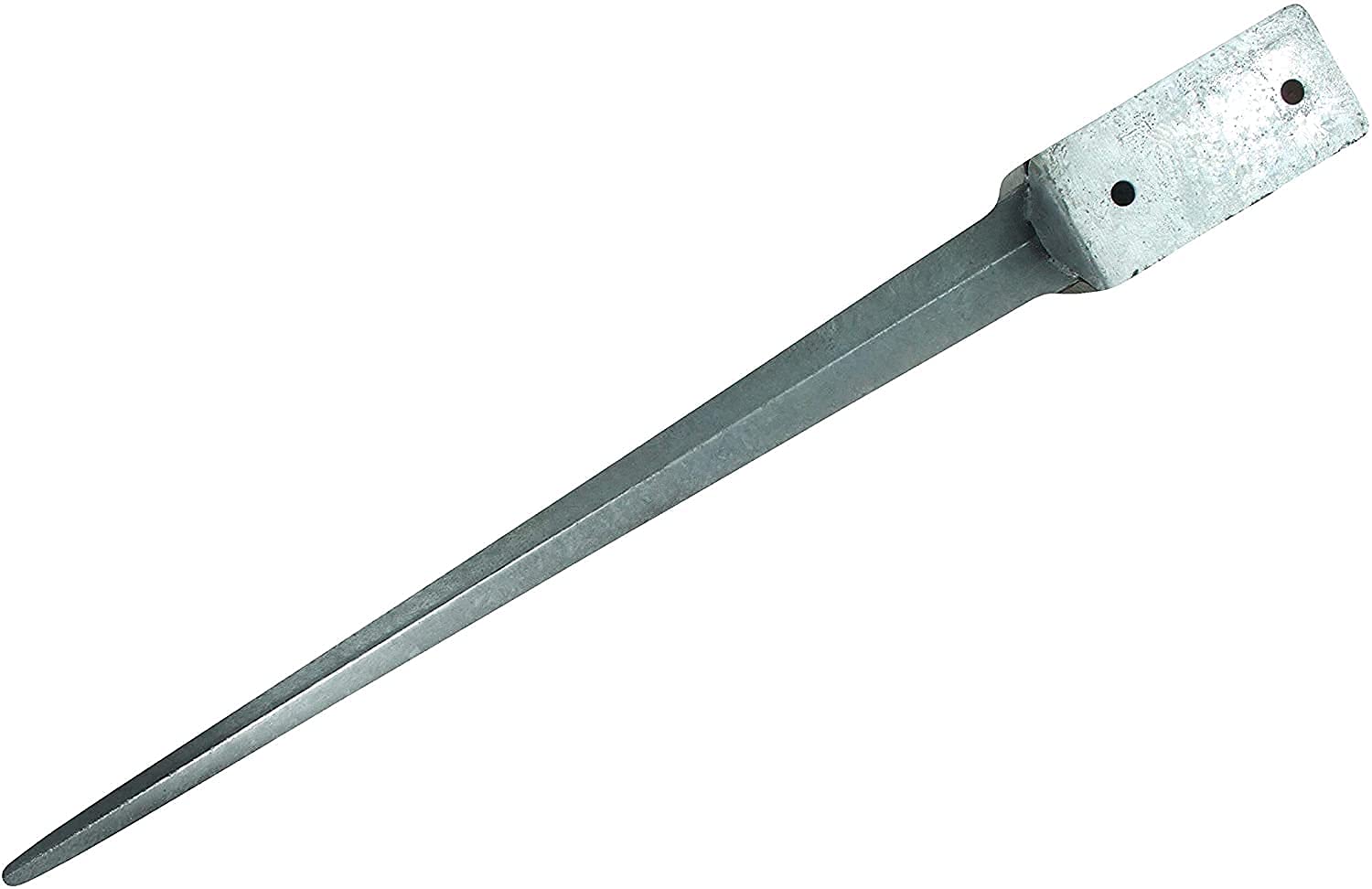 Boccola per pali in legno, 90 x 90 mm, lunghezza 600 mm, zincata a caldo, per pali quadrati in legno